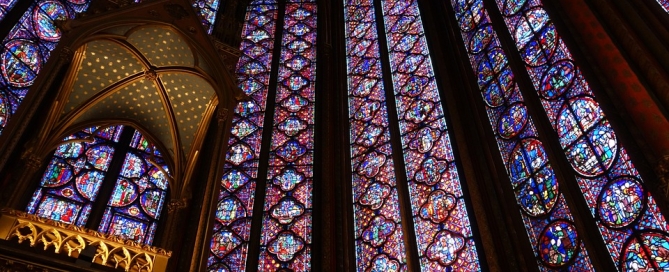 sainte chapelle church stained glass